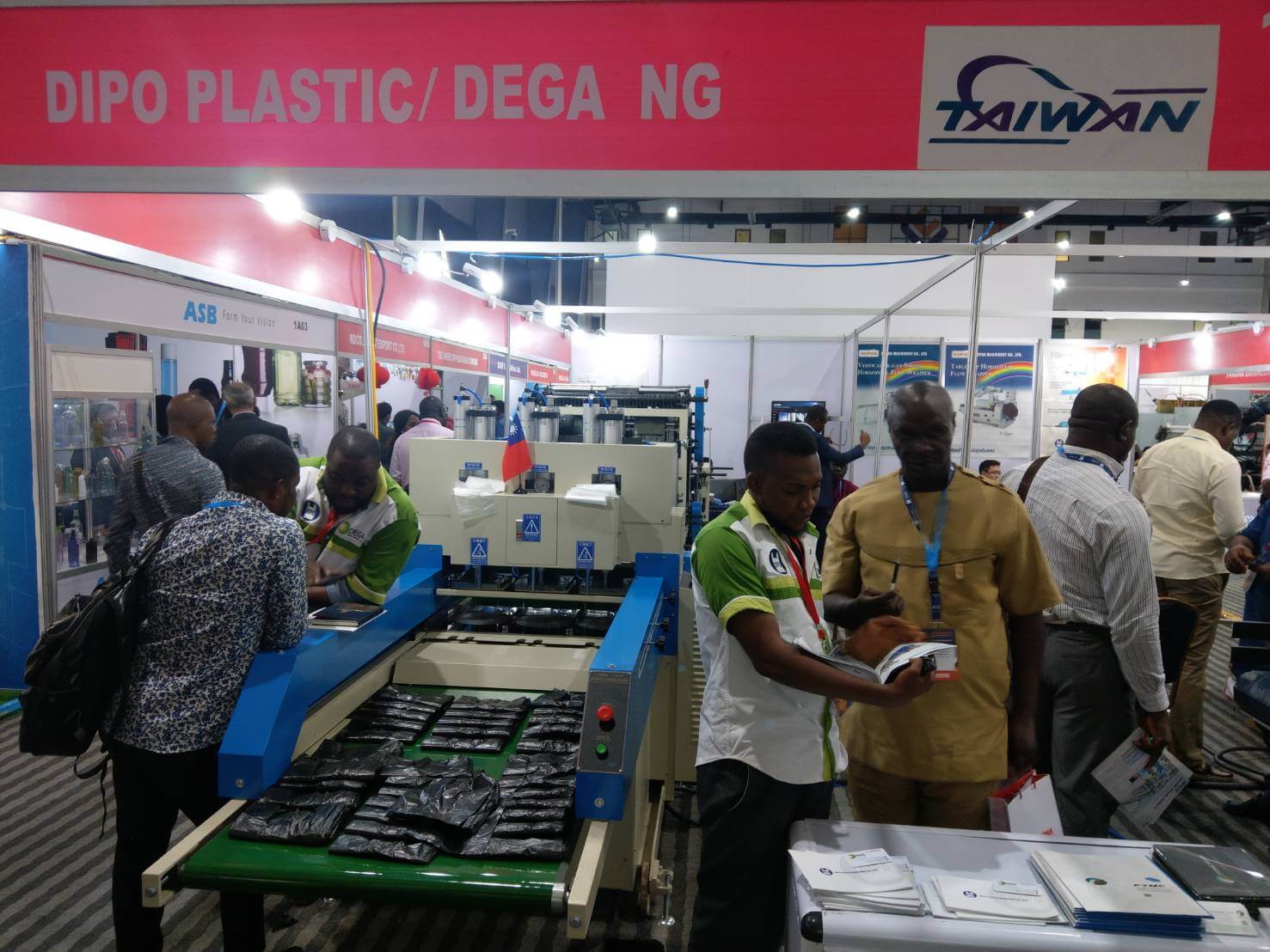 DIPO Plastic Machine Co., Ltd.Triển lãm máy móc nhựa PROPAK Nigeria năm 2019