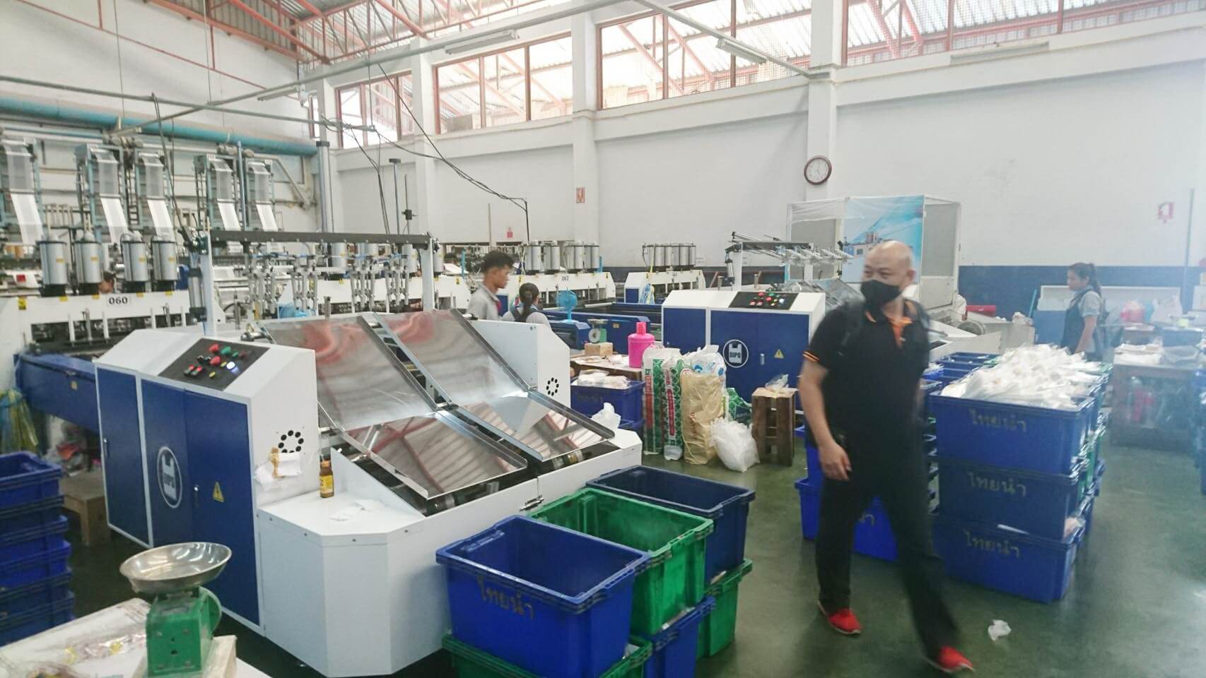 Automatic 8 Line T-Shirt Bag Making Machine are installed in Thailand.